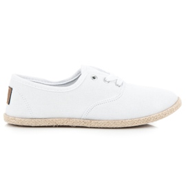 Mckeylor Wiązane tenisówki białe