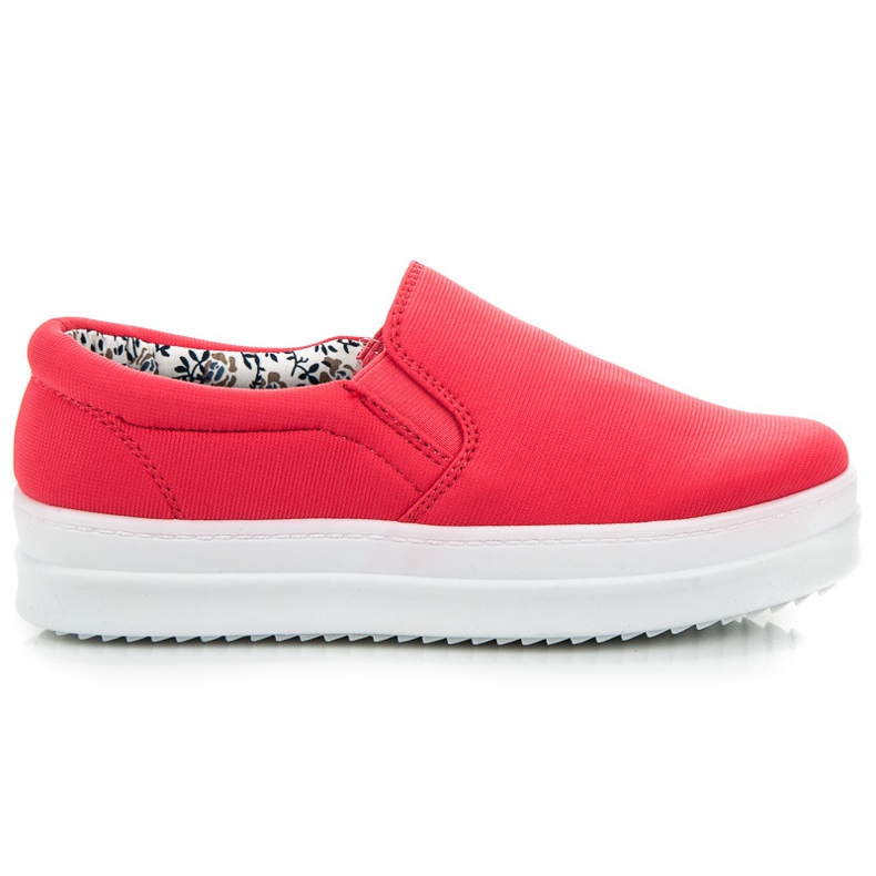Mckeylor Czerwone slipony na platformie