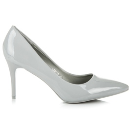 Seastar Lakierowane szpilki szare