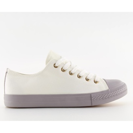 Trampki damskie biało-szare WHITE/GREY białe