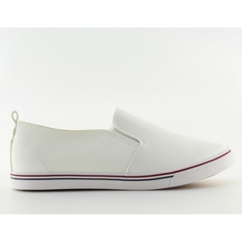 Trampki slip-on licowe białe xl08p white