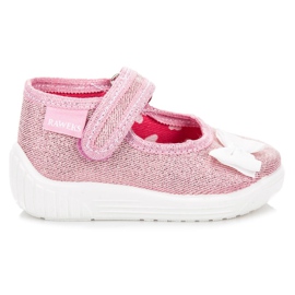 Reweks Różowe buciki z kokardką