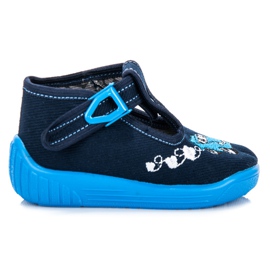 Reweks Kapcie Dla Chłopca niebieskie