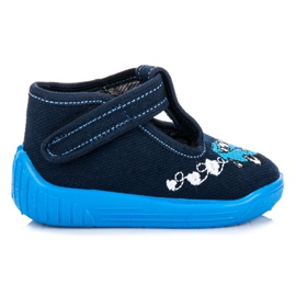 Reweks Kapcie z autkiem niebieskie