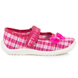 Reweks Domowe baleriny na rzep różowe