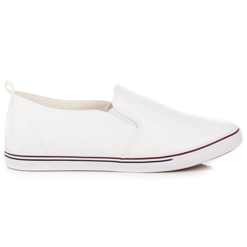 Tenisówki slip on białe