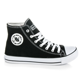 New Age Wysokie trampki męskie czarne