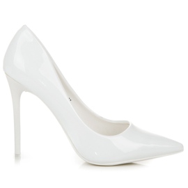 Seastar Seksowne Lakierowane Szpilki białe