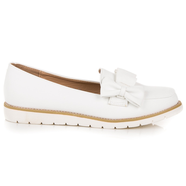 Vices Półbuty z kokardką białe
