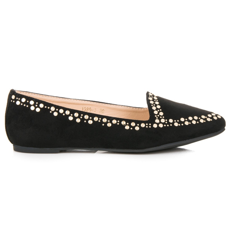 Vices Zamszowe baleriny czarne