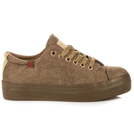 Tony Welurowe Trampki Na Platformie zielone