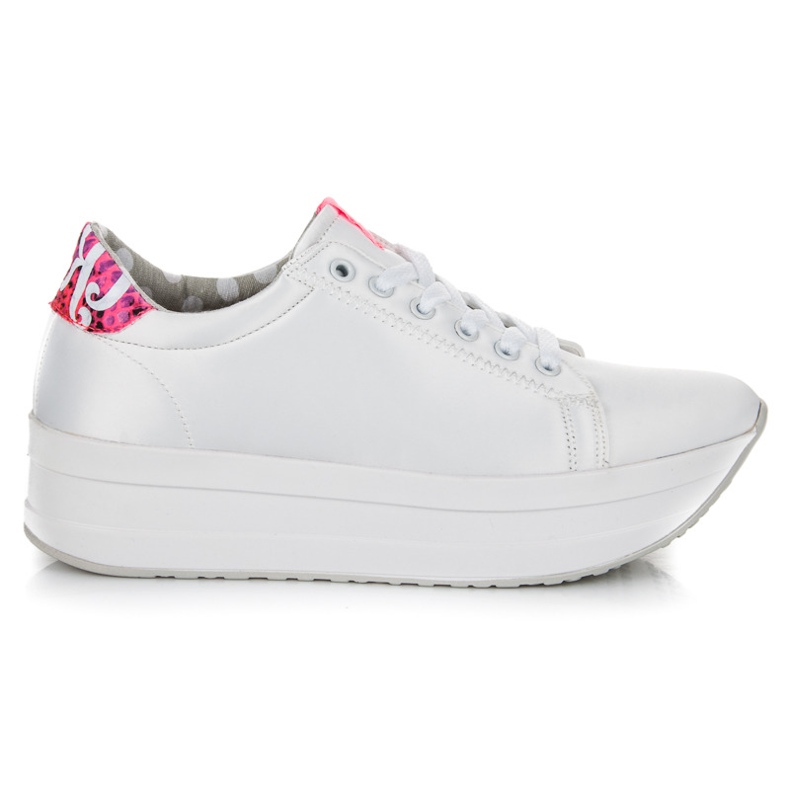 Kylie Białe Tenisówki Na Platformie