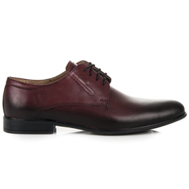 Eleganckie bordowe półbuty lucca wielokolorowe