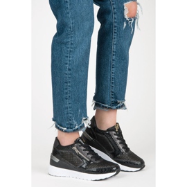 Kylie Buty Sportowe Na Koturnie czarne