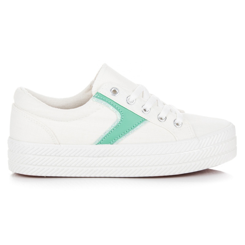 Kylie Trampki Na Platformie białe