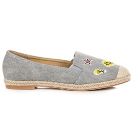 Seastar Espadryle z naszywkami szare
