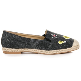 Seastar Espadryle z naszywkami czarne