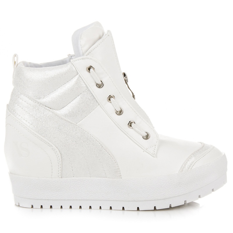 Vices Sneakersy na platformie białe