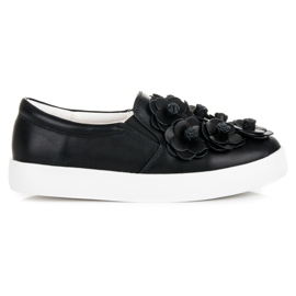 Vices Ozdobne slipony czarne