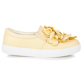 Vices Ozdobne slipony żółte