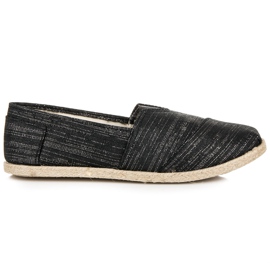 Wsuwane espadryle czarne