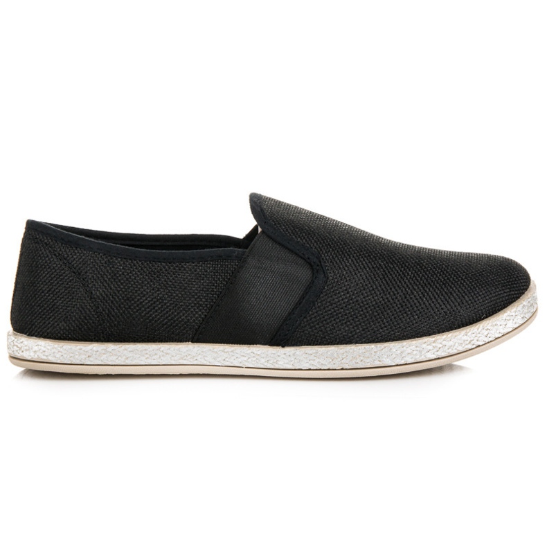 Muto Slipony espadryle czarne