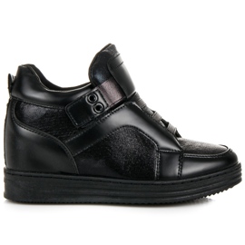 Muto Czarne sneakersy na rzep