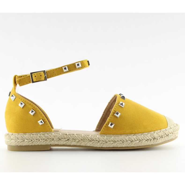 Espadryle z ćwiekami żółte 99-26 yellow