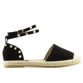 Espadryle damskie czarne 12-56 black