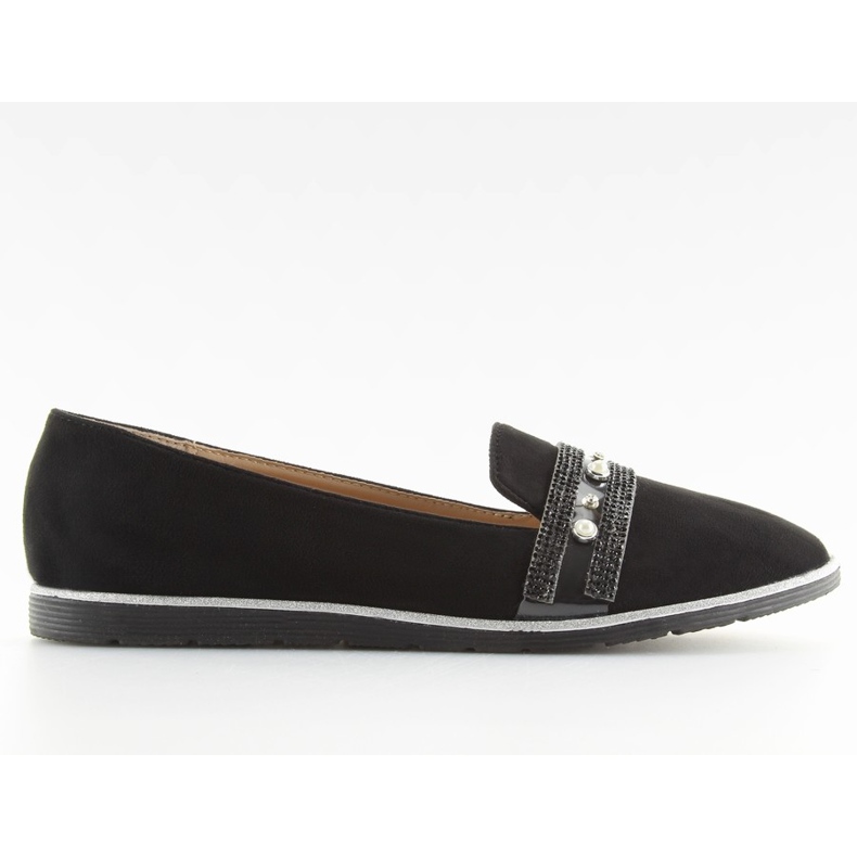 Mokasyny lordsy czarne JN-181 Black