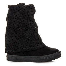 SDS Ażurowe sneakersy czarne