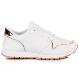 Wiązane Białe Trampki