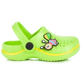 Hasby Dziecięce klapki zielone