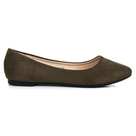 Seastar Zamszowe baleriny zielone