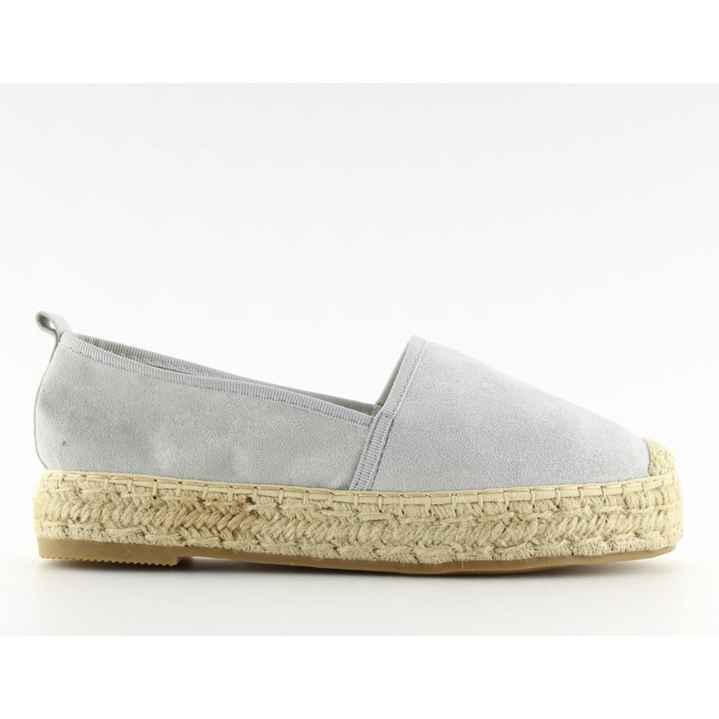 Espadryle damskie szare BB10P grey