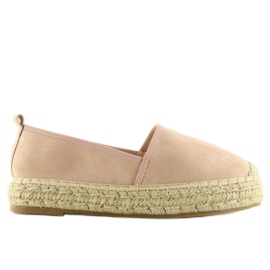 Espadryle damskie różowe BB10P pink