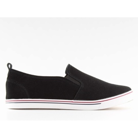 Trampki slipony czarne XL07P Black