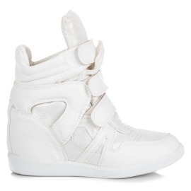 Sneakersy na rzepy vices białe