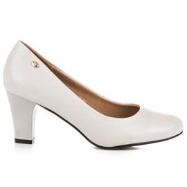 Vices Jasnoszare Czółenka Na Słupku