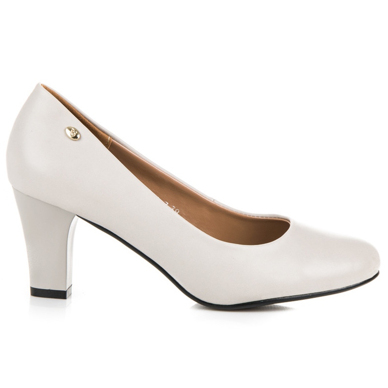 Vices Jasnoszare Czółenka Na Słupku