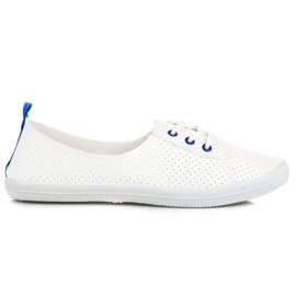 Kylie Ażurowe tenisówki białe