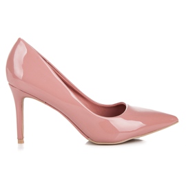 Vices Lakierowane szpilki różowe