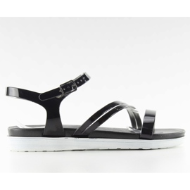 Gumowe Sandałki Damskie 9-53 Black Ii-Gat czarne