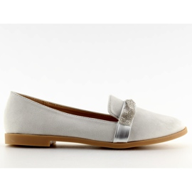 Mokasyny damskie szare H8-110 Grey