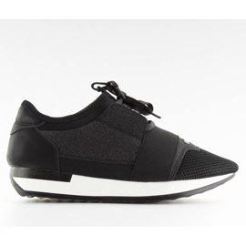 Buty sportowe czarne K1x063 Black szare
