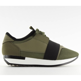 Buty sportowe zielone K1x063 Olive