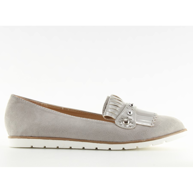 Mokasyny damskie szare DM30P Grey