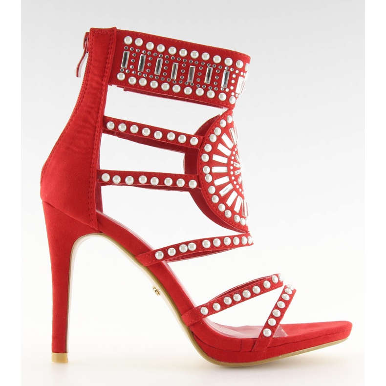 Sandałki gladiatorki czerwone GH-2776 red