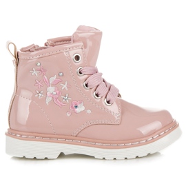 Trzewiki na suwak american club różowe