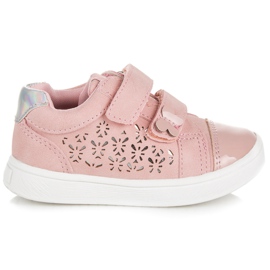 American Club Różowe Buciki Ze Wzorem